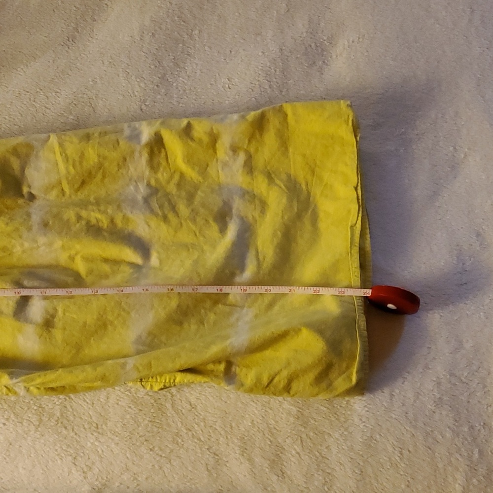 JCREW tie dyed yellow shirt - Picture 3 of 5